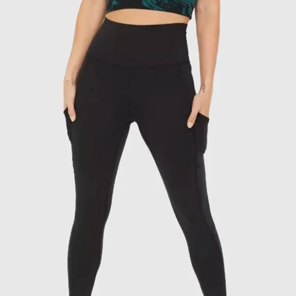 Aerie Women's High Waisted Pocket Legging - Heathered Grey* - US M - Picture 2 of 8